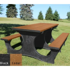 Easy Access Recycled Plastic Picnic Table 6'