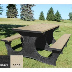 Easy Access Recycled Plastic Picnic Table 6'