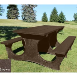 Easy Access Recycled Plastic Picnic Table 6'
