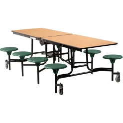 Easy Lift Cafeteria Table with 8 Stools - 30