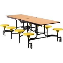 Easy Lift Cafeteria Table with 8 Stools - 30