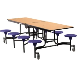 Easy Lift Cafeteria Table with 8 Stools - 30