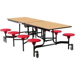 Easy Lift Cafeteria Table with 8 Stools - 30