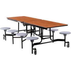 Easy Lift Cafeteria Table with 8 Stools - 30
