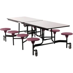 Easy Lift Cafeteria Table with 8 Stools - 30