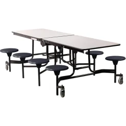 Easy Lift Cafeteria Table with 8 Stools - 30