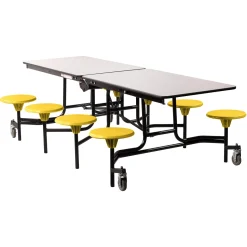 Easy Lift Cafeteria Table with 8 Stools - 30