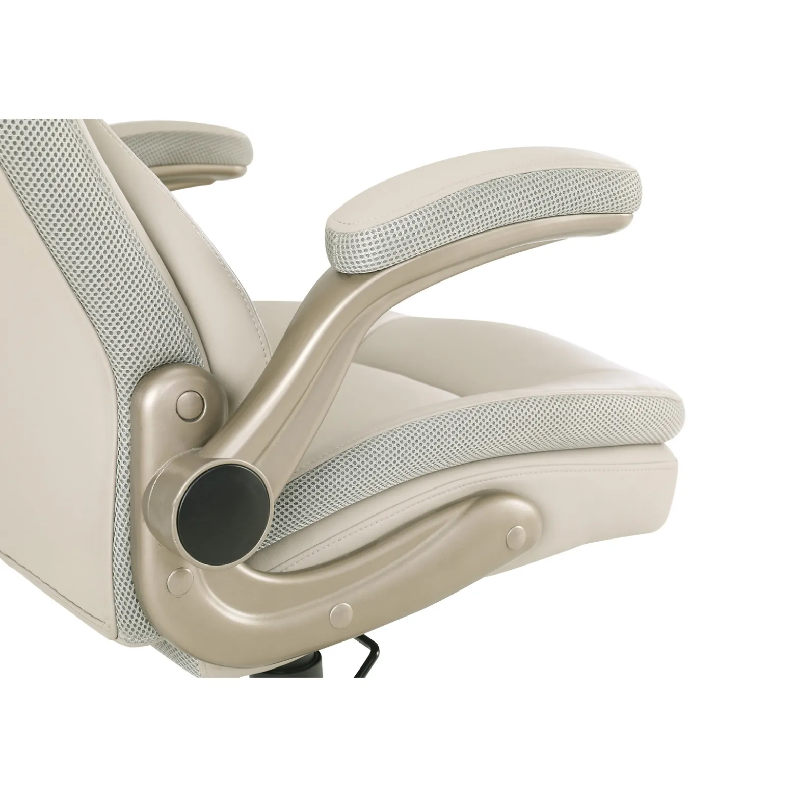 ECH Series Leather Flip-Arm Office Chair