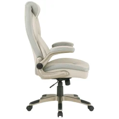 ECH Series Leather Flip-Arm Office Chair