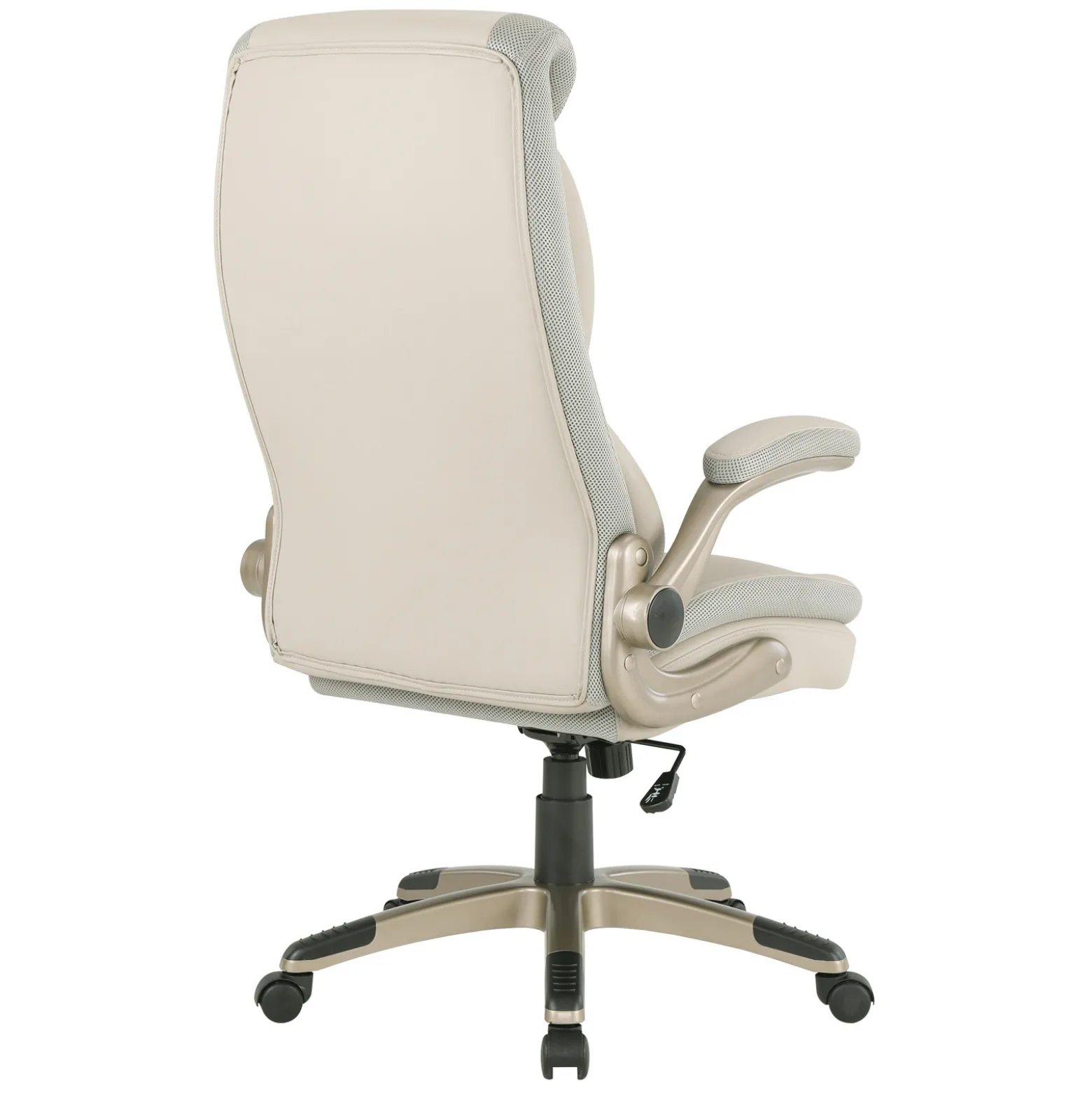 ECH Series Leather Flip-Arm Office Chair