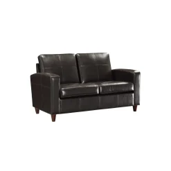 Eco Bonded Leather Loveseat