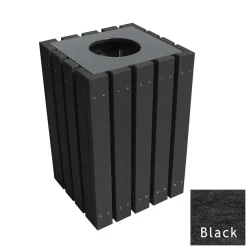 Economy Outdoor Recycled Plastic Waste Receptacle- 22 Gallon Capacity