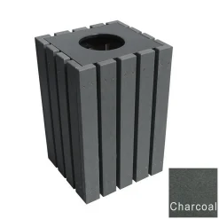 Economy Outdoor Recycled Plastic Waste Receptacle- 22 Gallon Capacity