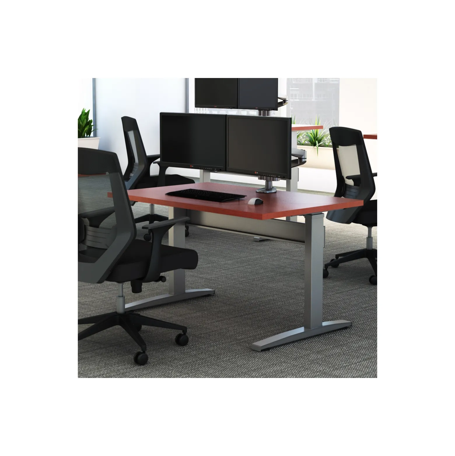 Electric Height Adjustable Desk - 36"W x 30"D