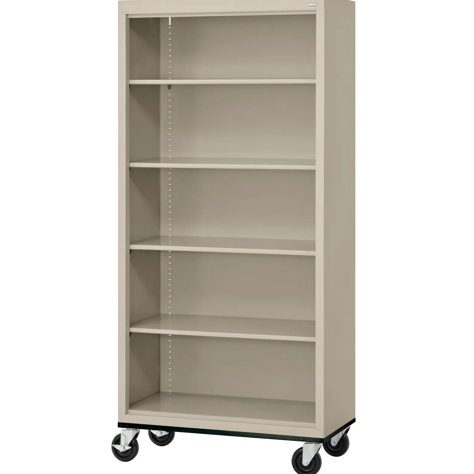 Elite Mobile 5-Shelf Bookcase - 36"W x 78"H