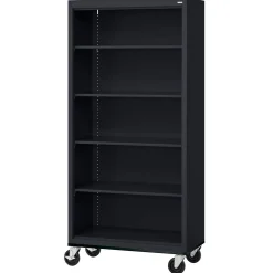 Elite Mobile 5-Shelf Bookcase - 36