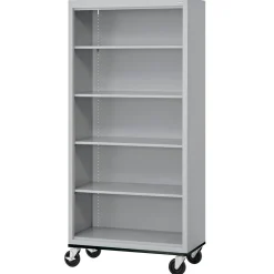 Elite Mobile 5-Shelf Bookcase - 36