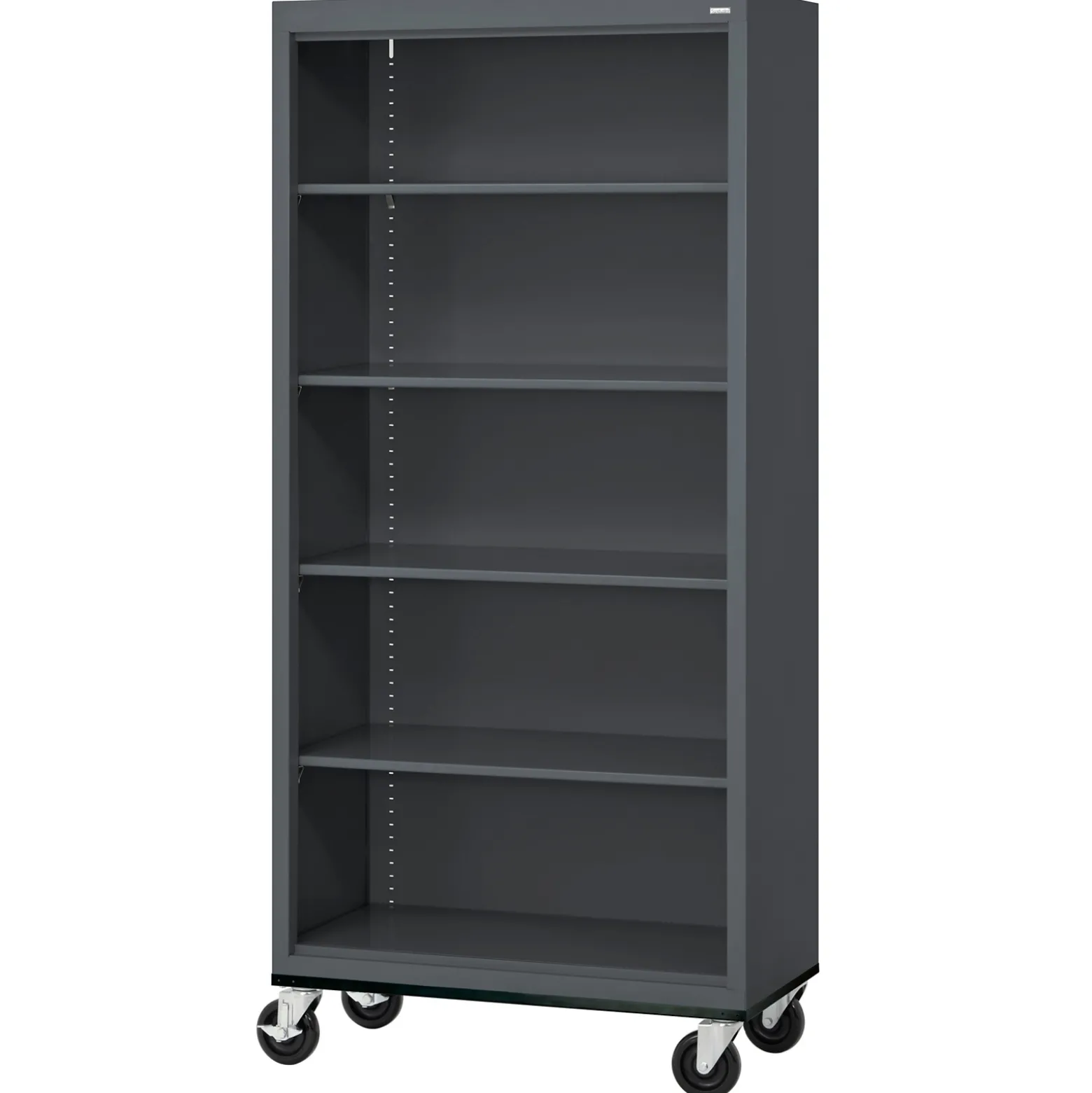 Elite Mobile 5-Shelf Bookcase - 36"W x 78"H