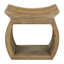 Elm Wood Accent Stool