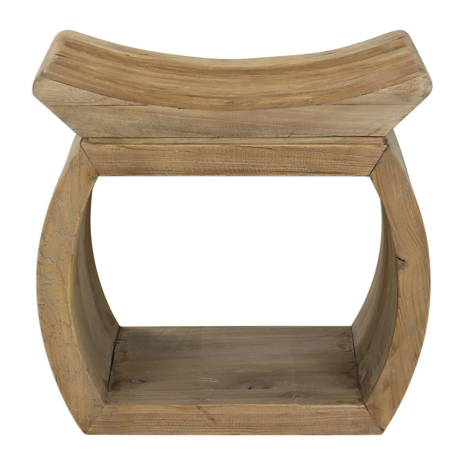 Elm Wood Accent Stool