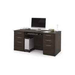 Embassy Computer Credenza Desk with Keyboard Tray - 66"W