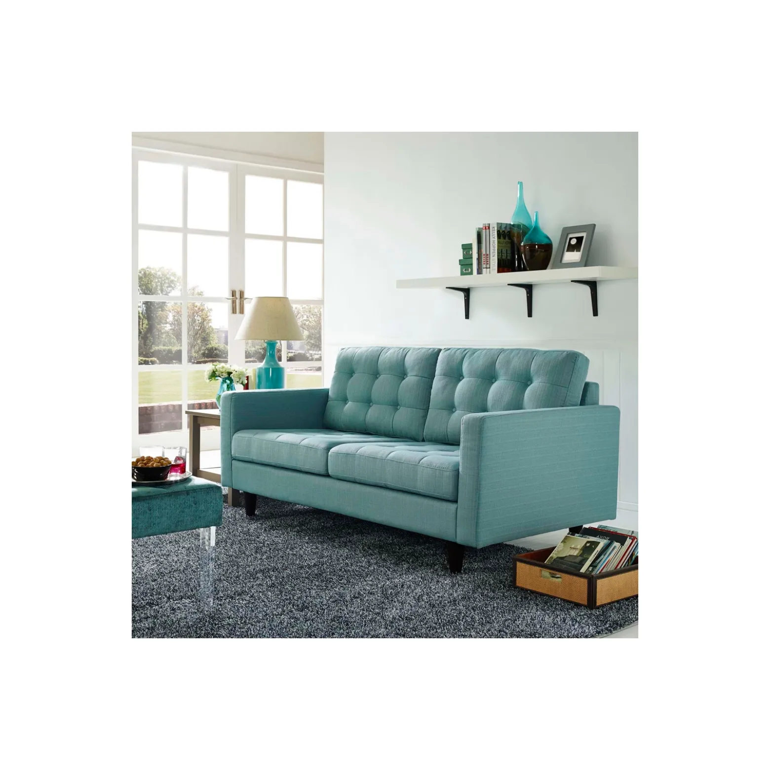 Empress Upholstered Loveseat - 72.5"W