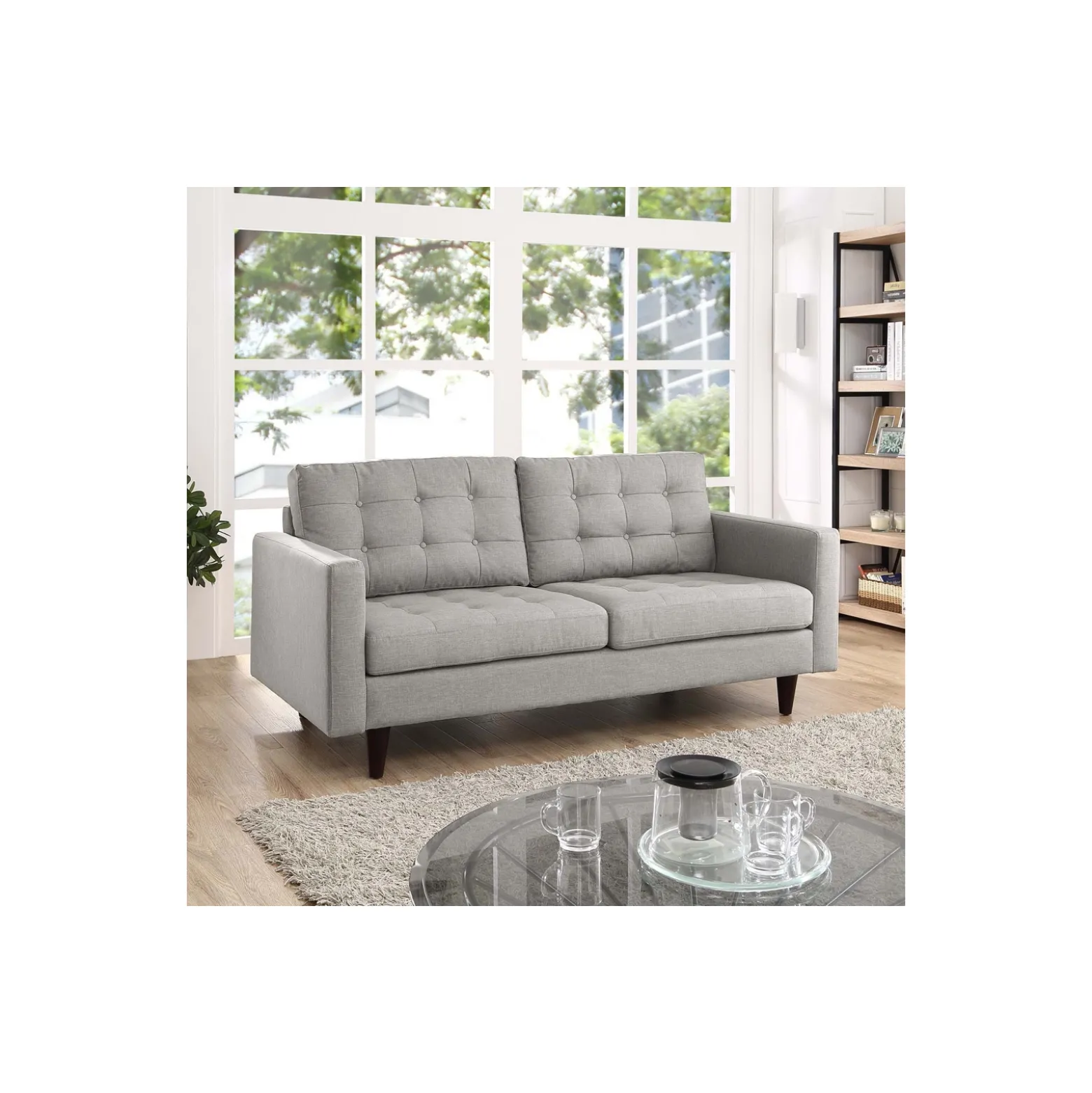 Empress Upholstered Loveseat - 72.5"W