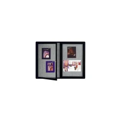 Enclosed Bulletin Board Radius Design - 48"Wx36"H