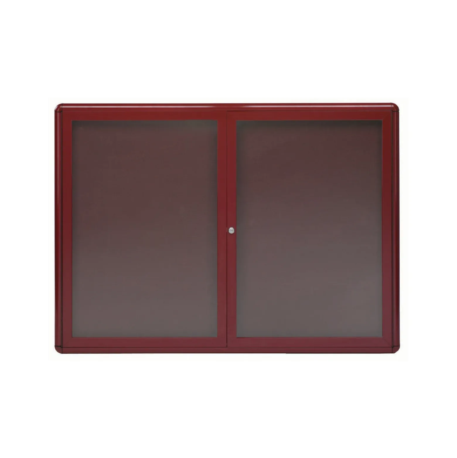 Enclosed Bulletin Board Radius Design - 48"Wx36"H