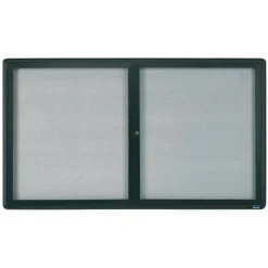 Enclosed Bulletin Board Radius Design - 60"Wx36"H