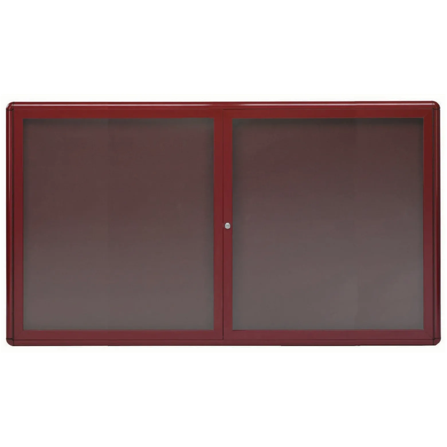 Enclosed Bulletin Board Radius Design - 60"Wx36"H