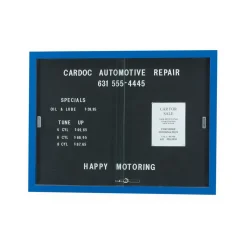 Enclosed Changeable Letter Board 48