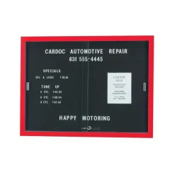 Enclosed Changeable Letter Board 48