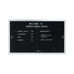 Enclosed Changeable Letter Board 60