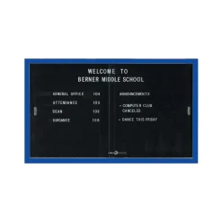 Enclosed Changeable Letter Board 60