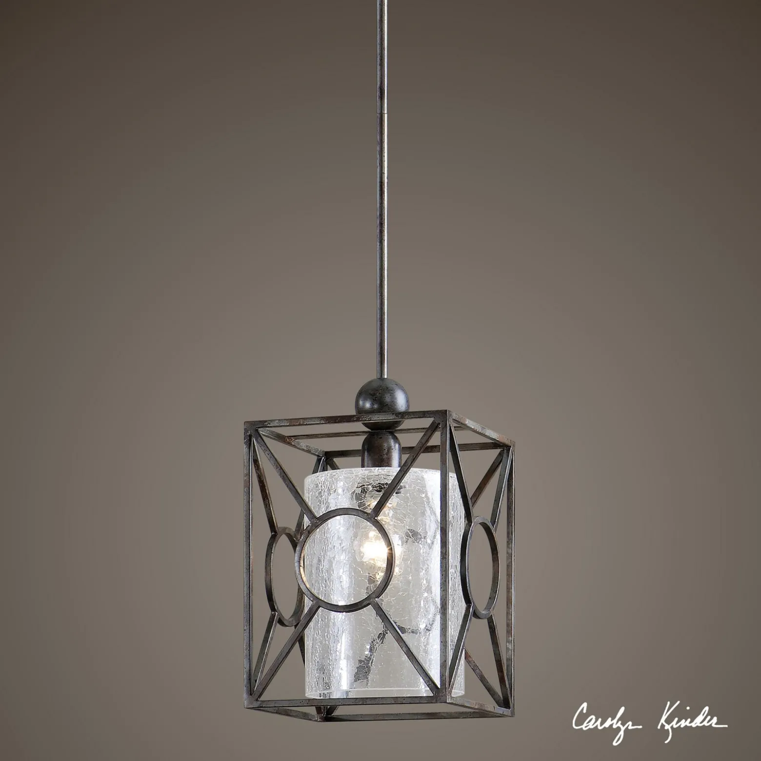 Enclosed Glass Pendant Light