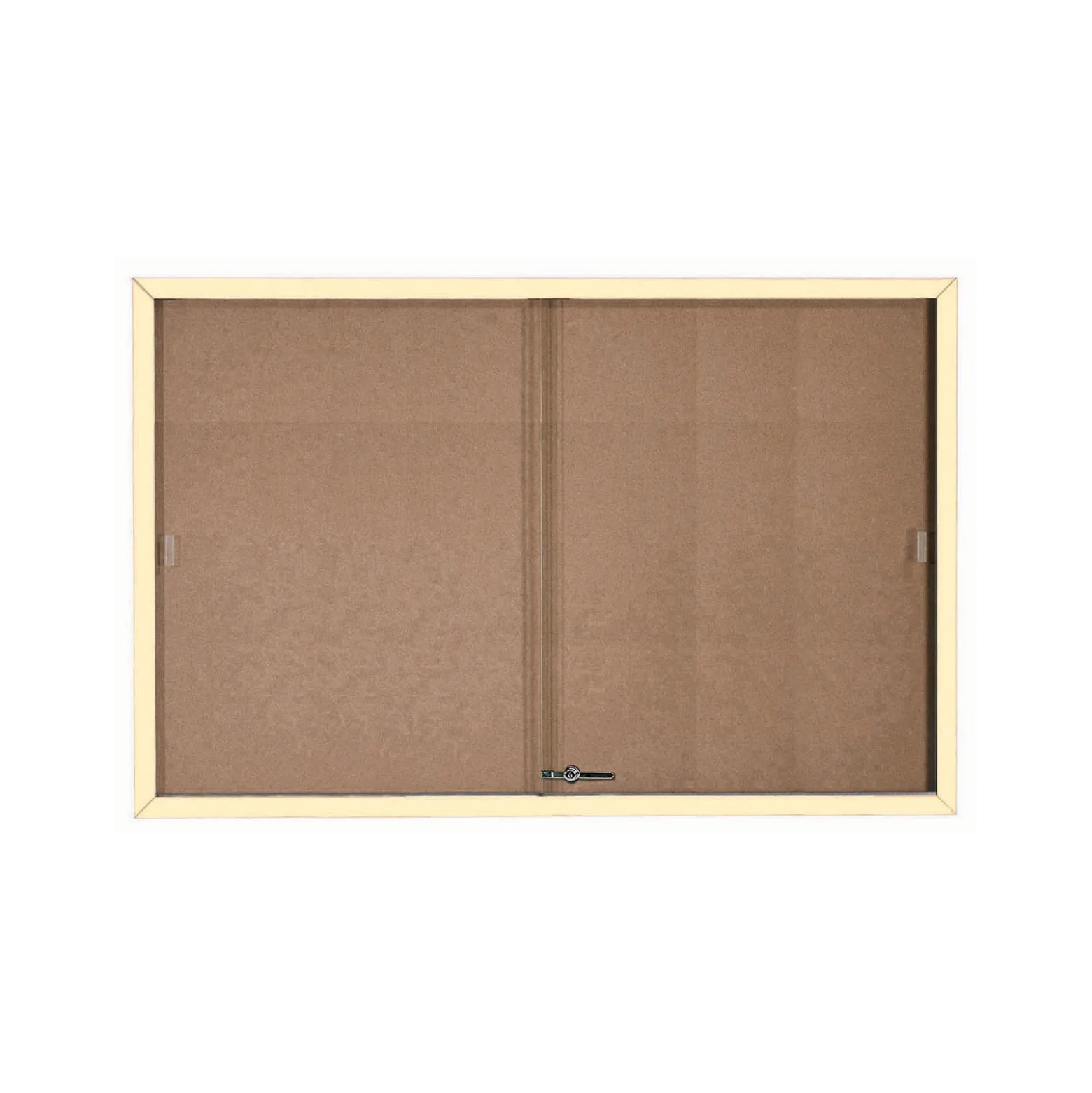 Enclosed Sliding Door Bulletin Board - 72"Wx48"H