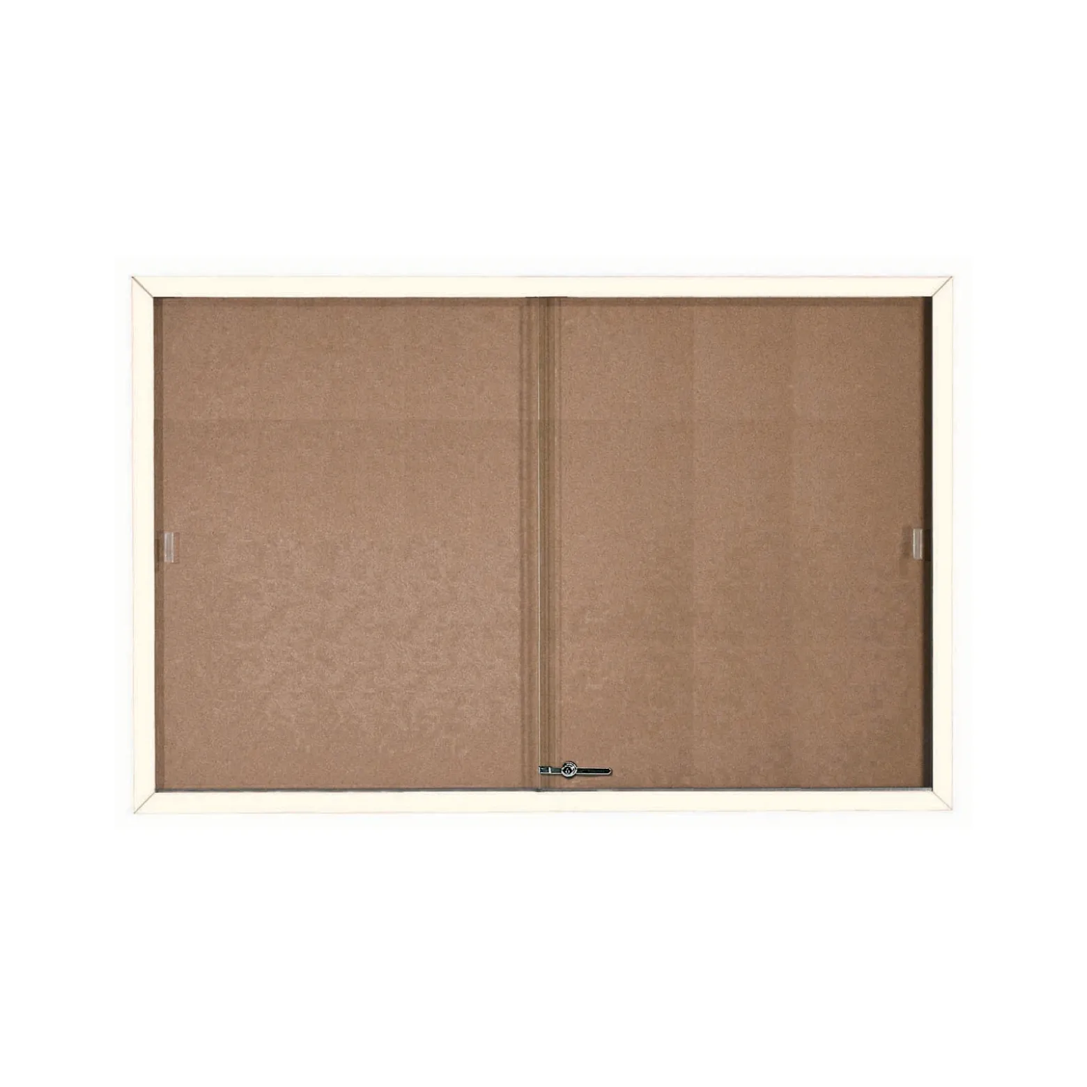 Enclosed Sliding Door Bulletin Board - 72"Wx48"H
