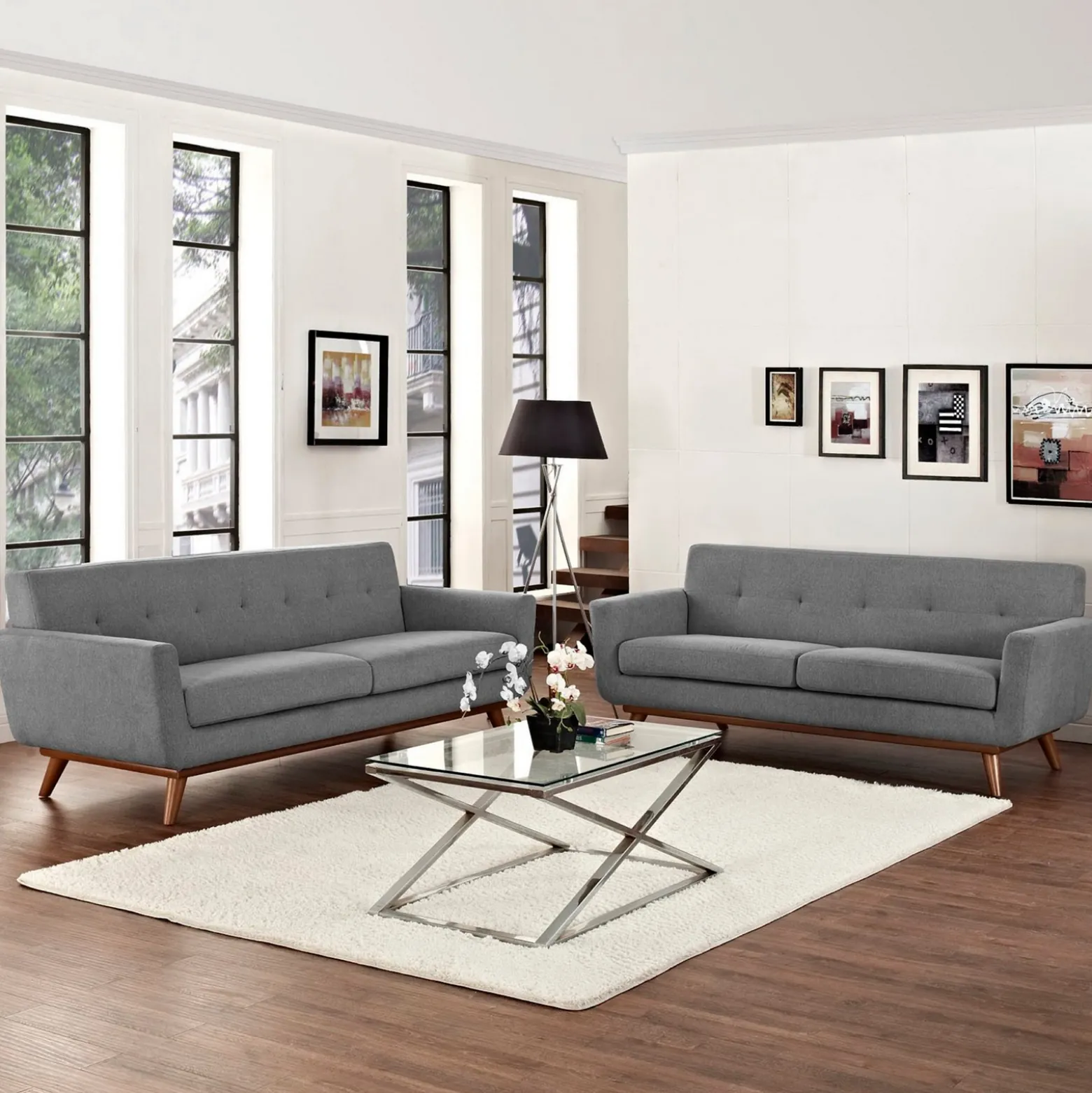 Engage Loveseat and Sofa Set
