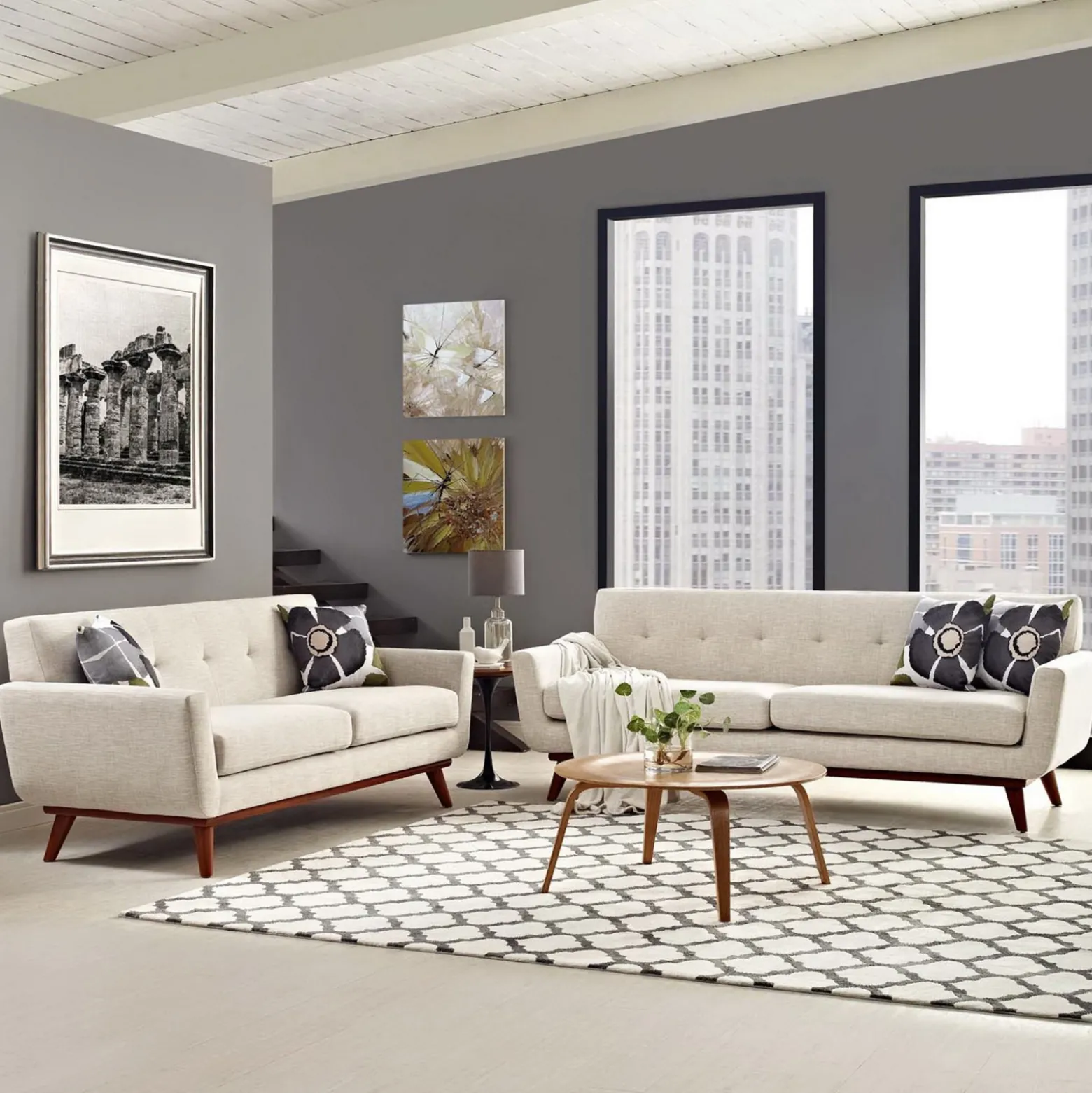 Engage Loveseat and Sofa Set