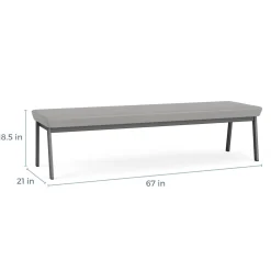 Ensemble 3 Seat Bench with Premium Upholstery