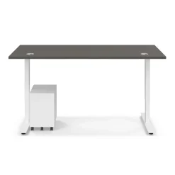 Ergo Desk Height Adjustable Standing Desk with Pedestal - 66