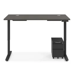 Ergo Desk Height Adjustable Standing Desk with Pedestal - 60