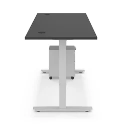Ergo Desk Height Adjustable Standing Desk with Pedestal - 72
