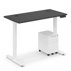 Ergo Desk Height Adjustable Standing Desk with Pedestal - 48