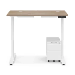 Ergo Desk Height Adjustable Standing Desk with Pedestal - 48