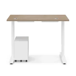 Ergo Desk Height Adjustable Standing Desk with Pedestal - 48
