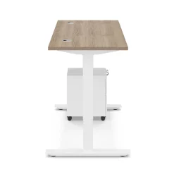 Ergo Desk Height Adjustable Standing Desk with Pedestal - 48