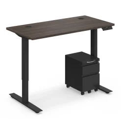 Ergo Desk Height Adjustable Standing Desk with Pedestal - 48