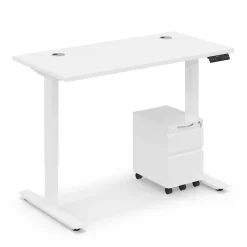 Ergo Desk Height Adjustable Standing Desk with Pedestal - 48